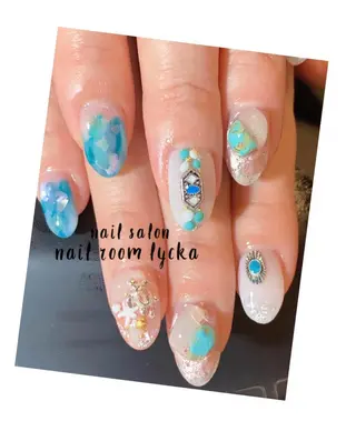 ネイル ネイルルームリッカ 𝐦𝐚𝐲𝐮のネイルデザイン