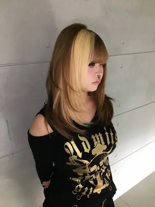 セミロング カラー Hanaka🪷 ニュアンス×レイヤーのヘアスタイル