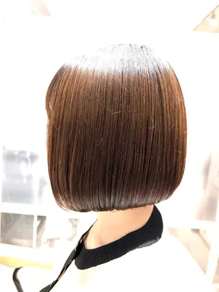 似合わせボブ🫧 丸みショート藤本のヘアスタイル
