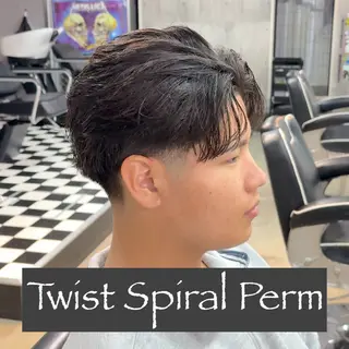 ショート パーマ ヘアアレンジ メンズ MENIN メンズ サロン 望月 涼太のヘアスタイル