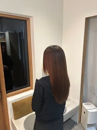 ロング カットカラー/鎌倉 縮毛矯正/大空のヘアスタイル