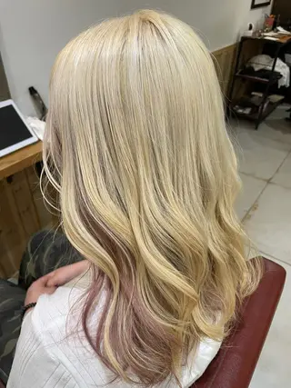 セミロング カラー Wカラーレイヤーカ ット⚡️CHIAKIのヘアスタイル