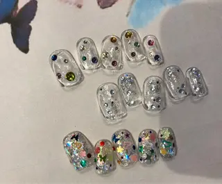 ネイル パラあり！フィルイン 美フォルムのネイルデザイン