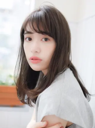 ミディアム カラー マツエク・マツパ 横浜Bob美容師🤎 ERINAのヘアスタイル