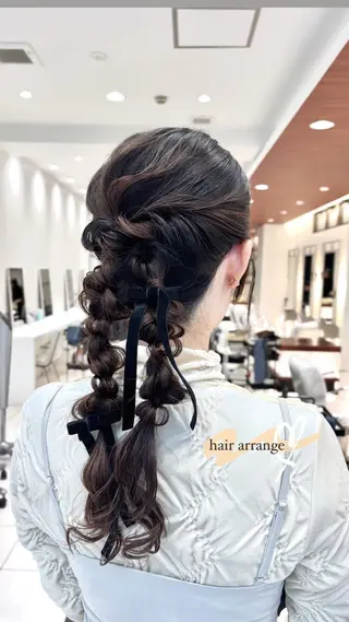 ロング ヘアアレンジ BiBi 武田 あやのヘアスタイル