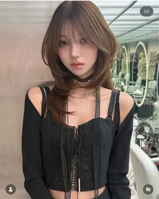 ロング 【大宮】一日限定 ハイレイヤーカットのヘアスタイル