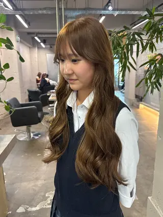 ロング カラー ハイトーン レイヤー🎀meiのヘアスタイル