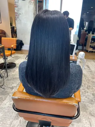 ロング 透明感カラー 大工廻あすやのヘアスタイル