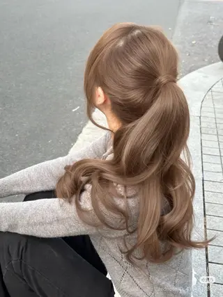 ロング カラー ヘアアレンジ 透明感カラー🎀艶髪 Anju/渋谷🎀のヘアスタイル