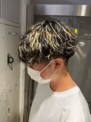カラー パーマ メンズ 横浜駅メンズパーマ師 🌀岩﨑弘成🌀のヘアスタイル