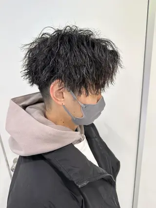ショート カラー パーマ メンズ 【メンズサロン】 BLUCK 横浜のヘアスタイル