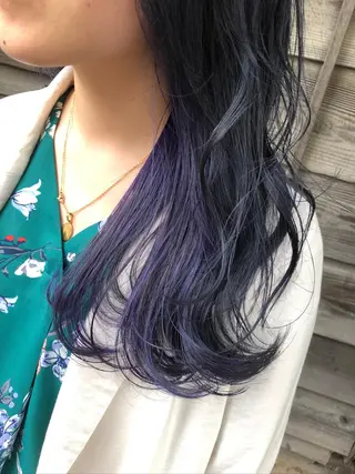 ロング カラー コレットヘアー 田中アヤノのヘアスタイル