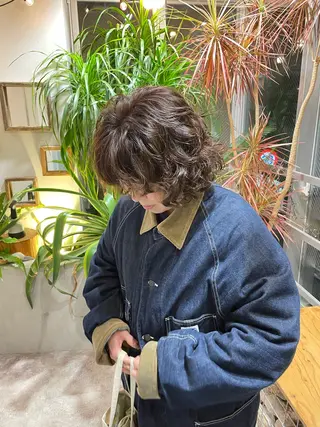 ミディアム パーマ 狩野 羅夢のヘアスタイル