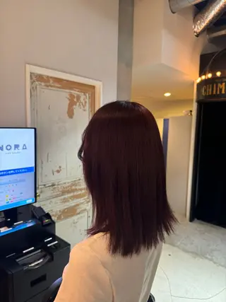 カラー 山木 柚奈のヘアスタイル