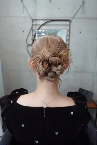 セミロング カラー ヘアアレンジ 大林 エリコのヘアスタイル