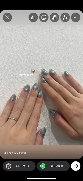 ネイル NAGISA🫧🤍 パラジェル⌇持ち込みのネイルデザイン