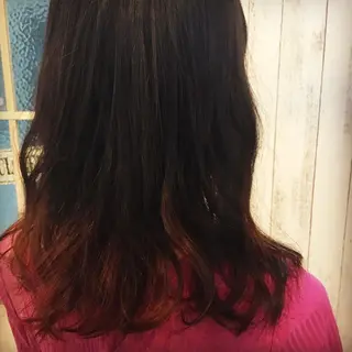 セミロング カラー 金崎 新吾のヘアスタイル