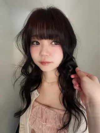 ロング 柳瀬 和香奈のヘアスタイル