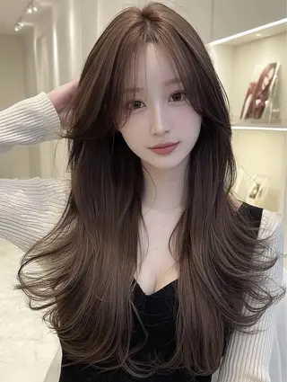 ロング カラー 藤村 雄大のヘアスタイル