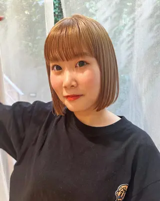 ショート カラー ボブ/ショート 吉田竣のヘアスタイル