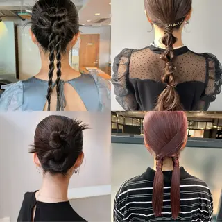 ヘアアレンジ 艶髪✨×顔周りカット 🧚ナツホのヘアスタイル