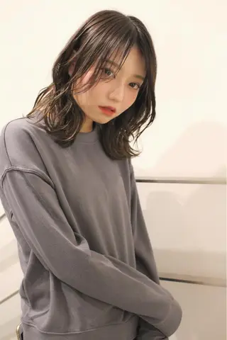 セミロング カラー 髪質改善カラー ショートボブ専門のヘアスタイル