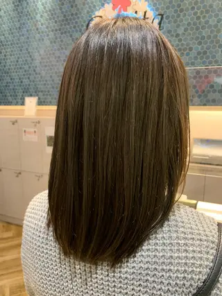 ミディアム カラー ＊ボブモデル＊ 清水菜穂香のヘアスタイル