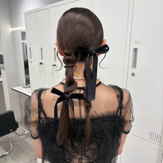 ヘアアレンジ ハイトーン ayane💖のヘアスタイル