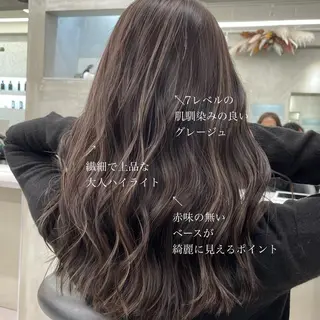 セミロング カラー 堀田 将輝のヘアスタイル