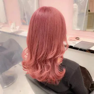 カラー girlな暖色ヘア 🪽🫧ハルナ🎀のヘアスタイル