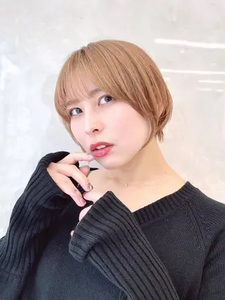 ショート カラー ショート/似合わせ/ 透明感カラー古市唯人のヘアスタイル