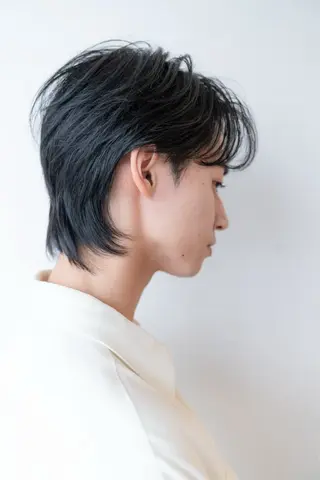 パーマ メンズ 渋谷/切りっぱなし レイヤー/ブリーチのヘアスタイル
