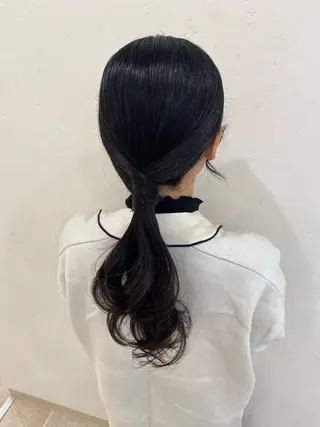 ロング ヘアアレンジ yua モデル募集のマツエク・マツパデザイン