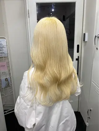ロング カラー レイン🌏🌱 似合わせ/ハイトーンのヘアスタイル
