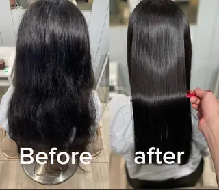 ロング 梅田縮毛矯正◻︎髪質 改善◻︎細見 了眞のヘアスタイル