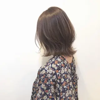 ミディアム カラー i muのヘアスタイル