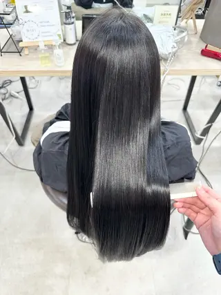 ロング 地毛風縮毛矯正/ ストンボブ❣️平山のヘアスタイル