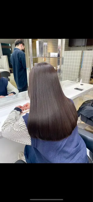 ロング カラー トレンド韓国ヘアー♡ 横浜美容室♡のヘアスタイル