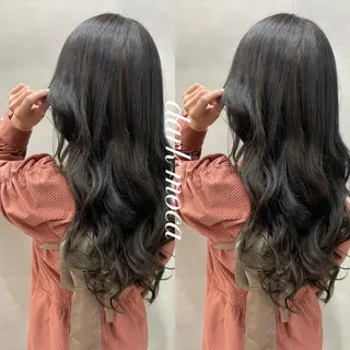 セミロング カラー ヘアアレンジ FAAM Tsuneのヘアスタイル