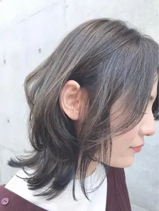 ミディアム カラー ご新規様限定 透明感カラーKANAのヘアスタイル