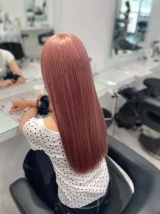 ロング カラー トレンド暖色ヘア🍒 miu🍒のヘアスタイル