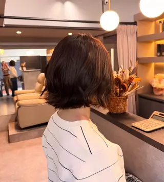 ミディアム カットモデル𓍲横堤 🫧秋積日向のヘアスタイル