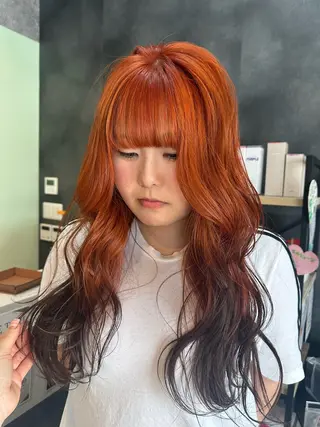 ロング 坂庭 美夢のヘアスタイル