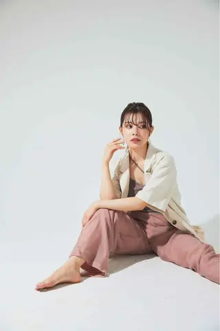 ロング カラー 銀座メンズ専門🖤 叶奈々のヘアスタイル