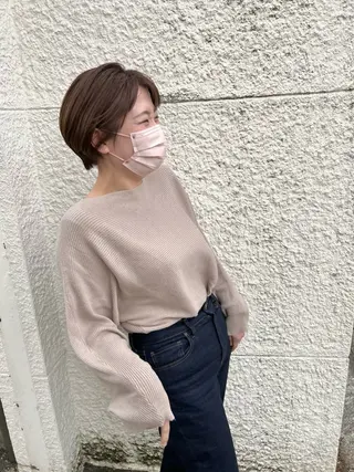 ショート 韓国レイヤー🇰🇷 /縮毛矯正/高島奈緒のヘアスタイル