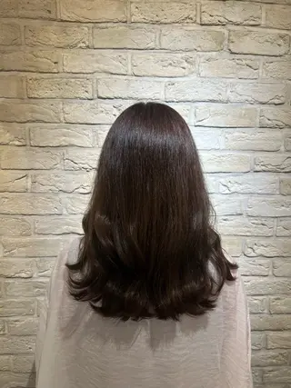 セミロング 美髪矯正/艶髪 CLUTCH田中海琴のヘアスタイル