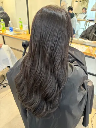 セミロング カラー 赤み消しカラー/ ミントカラー/トモキのヘアスタイル