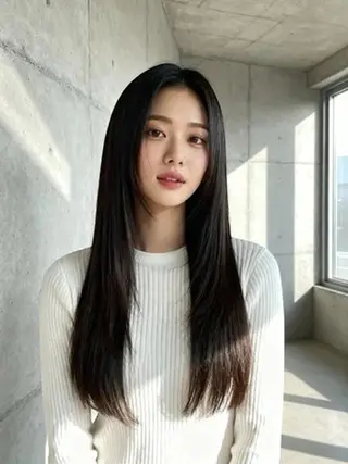 ロング カラー 韓国レイヤーカット 🫧大阪梅田レイヤーのヘアスタイル