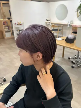 ショート カラー yutaka/透明感 カラー/髪質改善🤎のヘアスタイル