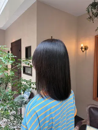 セミロング カラー 若林 美帆のヘアスタイル